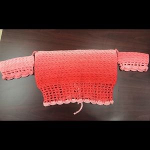 Handmade Crochet Off The Shoulder Top